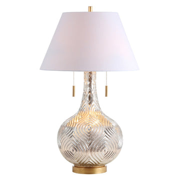 Highland 30.75" Gourd Glass LED Table Lamp - JONATHAN Y